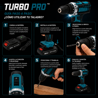 TURBO PRO™️ - Taladro eléctrico de mano