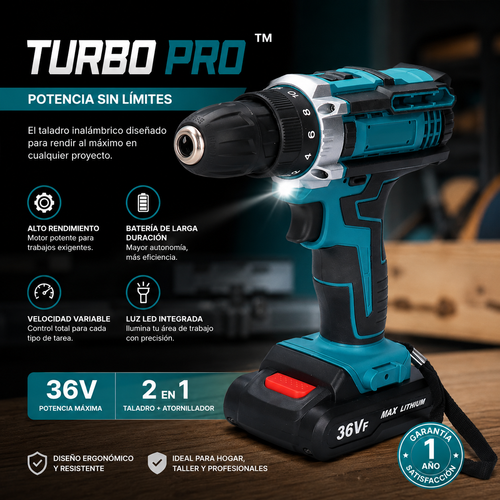 TURBO PRO™️ - Taladro eléctrico de mano