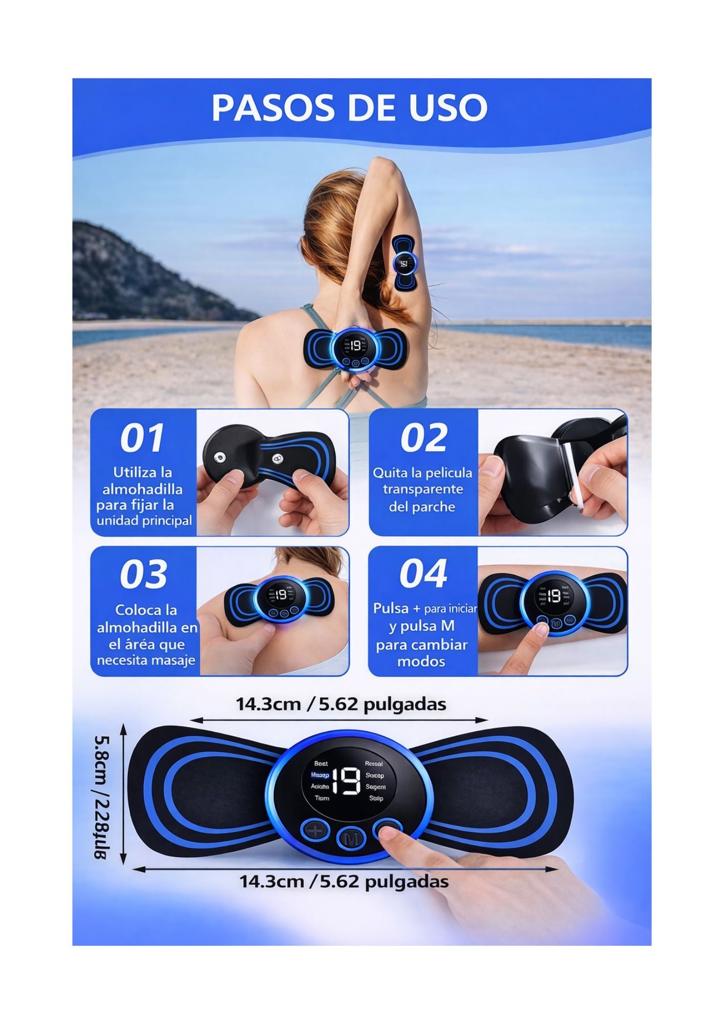 ButterRelax Pro® - Masajeador cervical mariposa